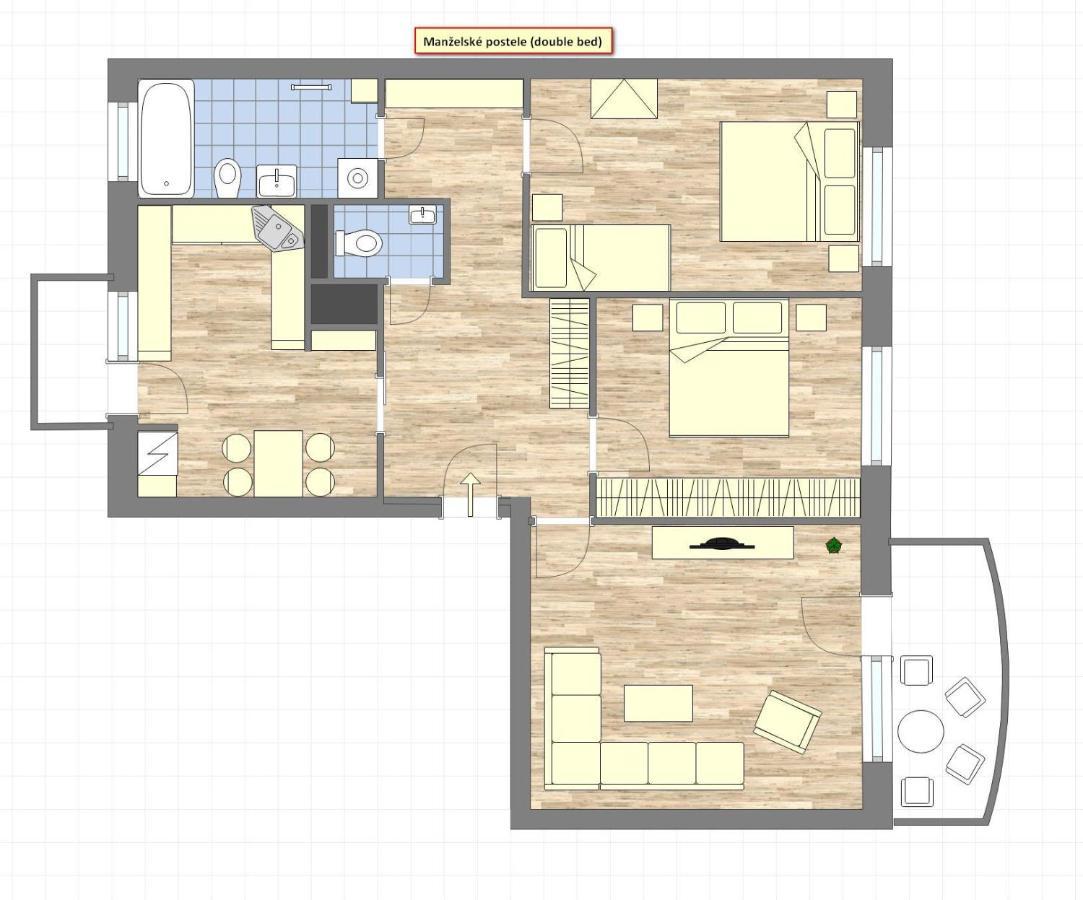 Apartman Zlatovska Trenčín Exteriör bild